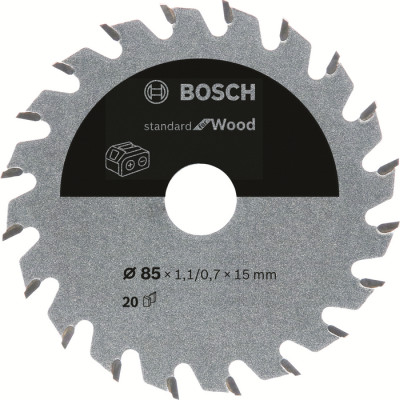 Plov kot Bosch Standard for Wood, 85 mm, 20 zubov